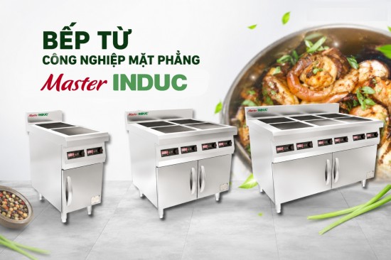 Bếp từ công nghiệp mặt phẳng MasterINDUC chính hãng cho nhà hàng, khách sạn