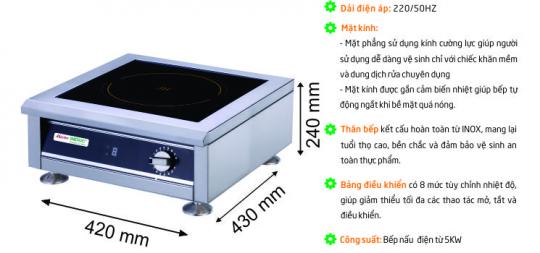 Bếp nấu điện từ để bàn