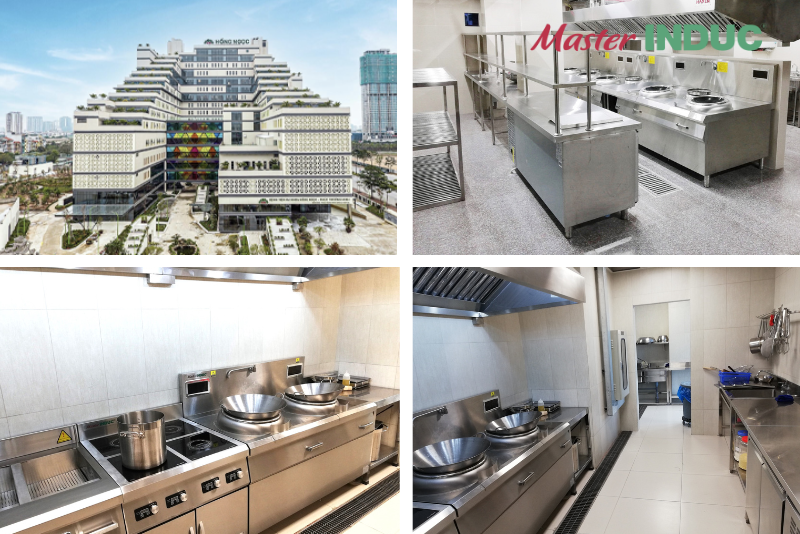Bếp từ công nghiệp tại Bệnh viện Đa khoa Hồng Ngọc