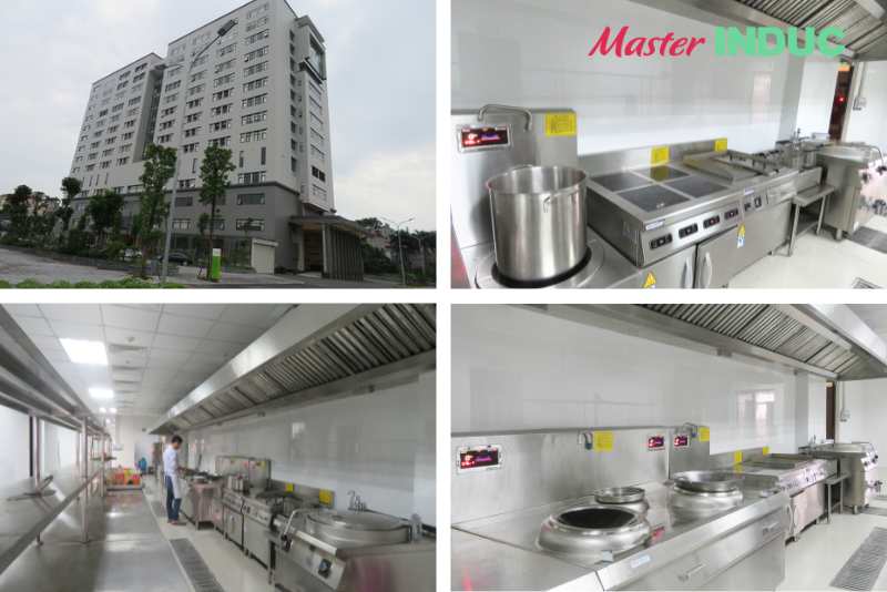 Bếp điện từ công nghiệp tại Bệnh viên Đa khoa Phương Đông