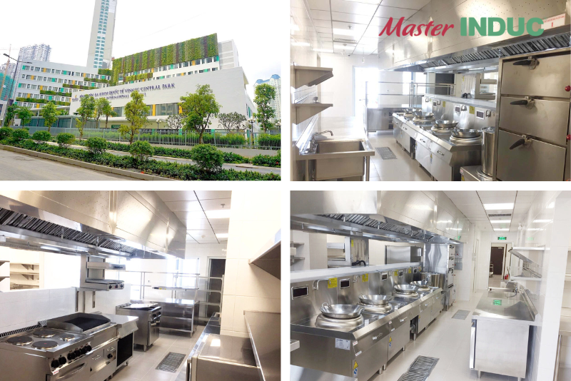 Bếp từ công nghiệp tại Bệnh viện Đa khoa Quốc tế Vinmec
